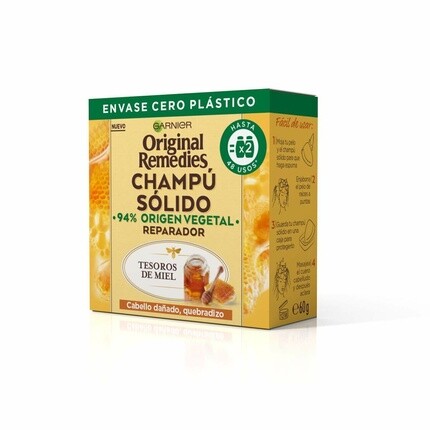 

Original Remedies Твердый шампунь для поврежденных ломких волос 60г, Garnier