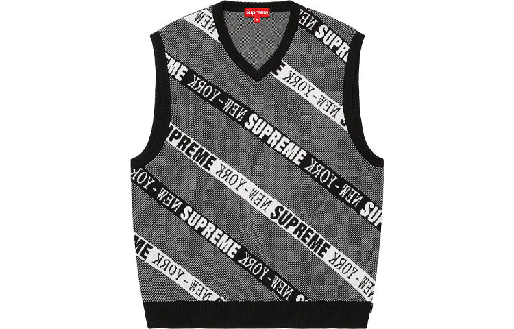 Жилет Supreme Stripe, черный / серый — фото 3