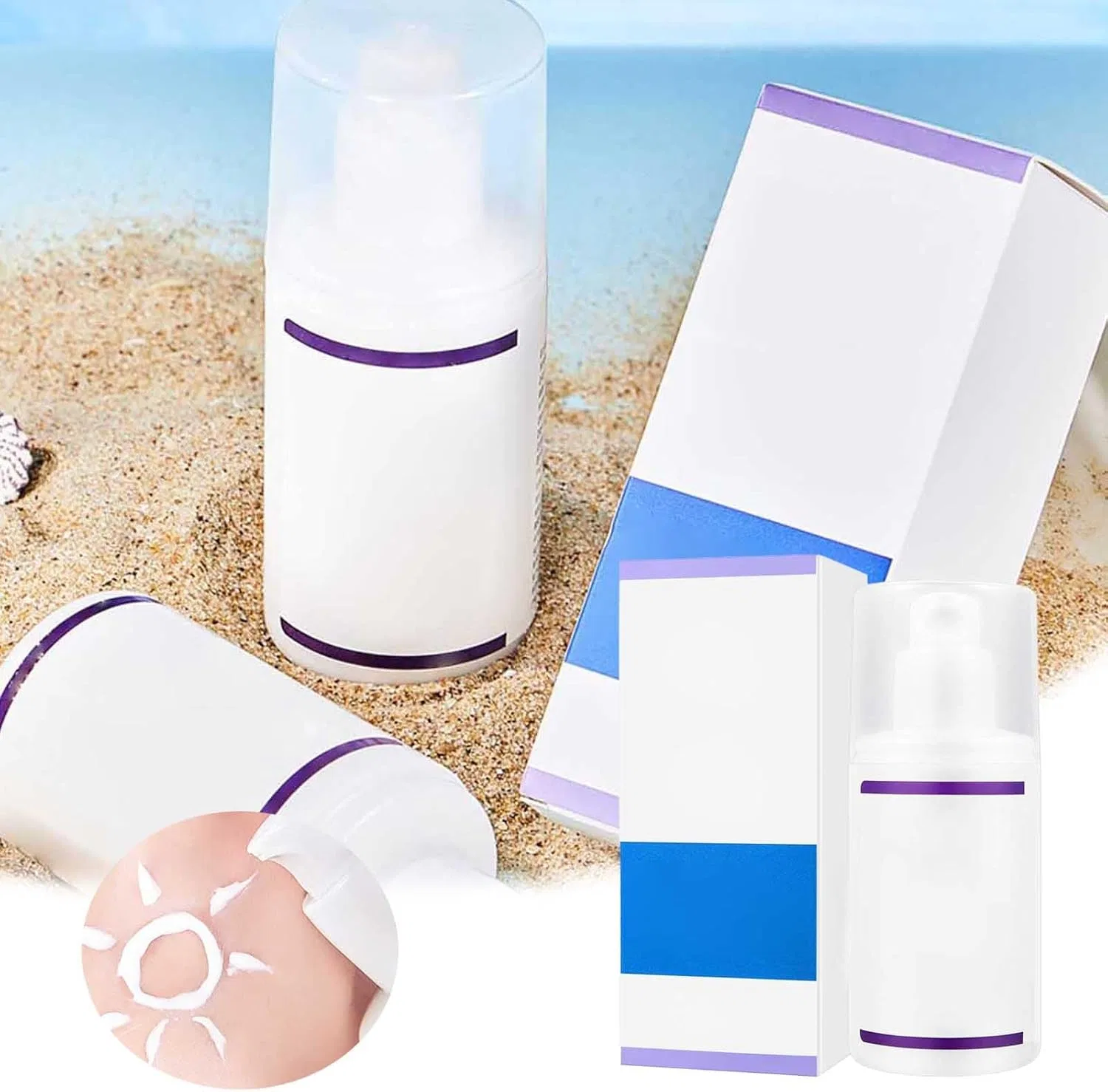 Солнцезащитный лосьон Function Sunscreen 30 SPF 30, увлажняющий, синий, 200 г Generic — фото 3