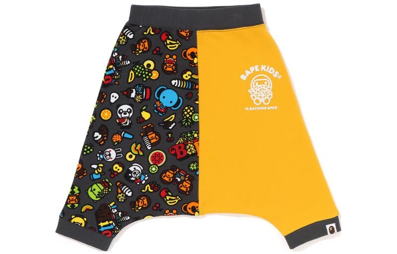 Детские трикотажные спортивные штаны A Bathing Ape, зеленый — фото 3