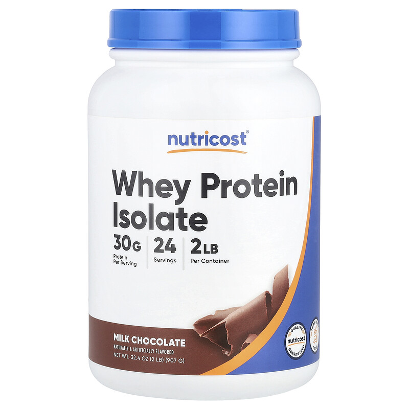 

Nutricost, Изолят сывороточного протеина, молочный шоколад, 907 г (2 фунта)