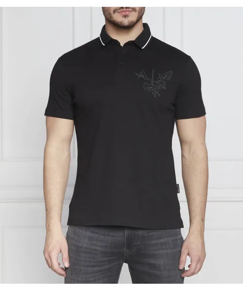 

Футболка поло Slim fit Armani Exchange, черный