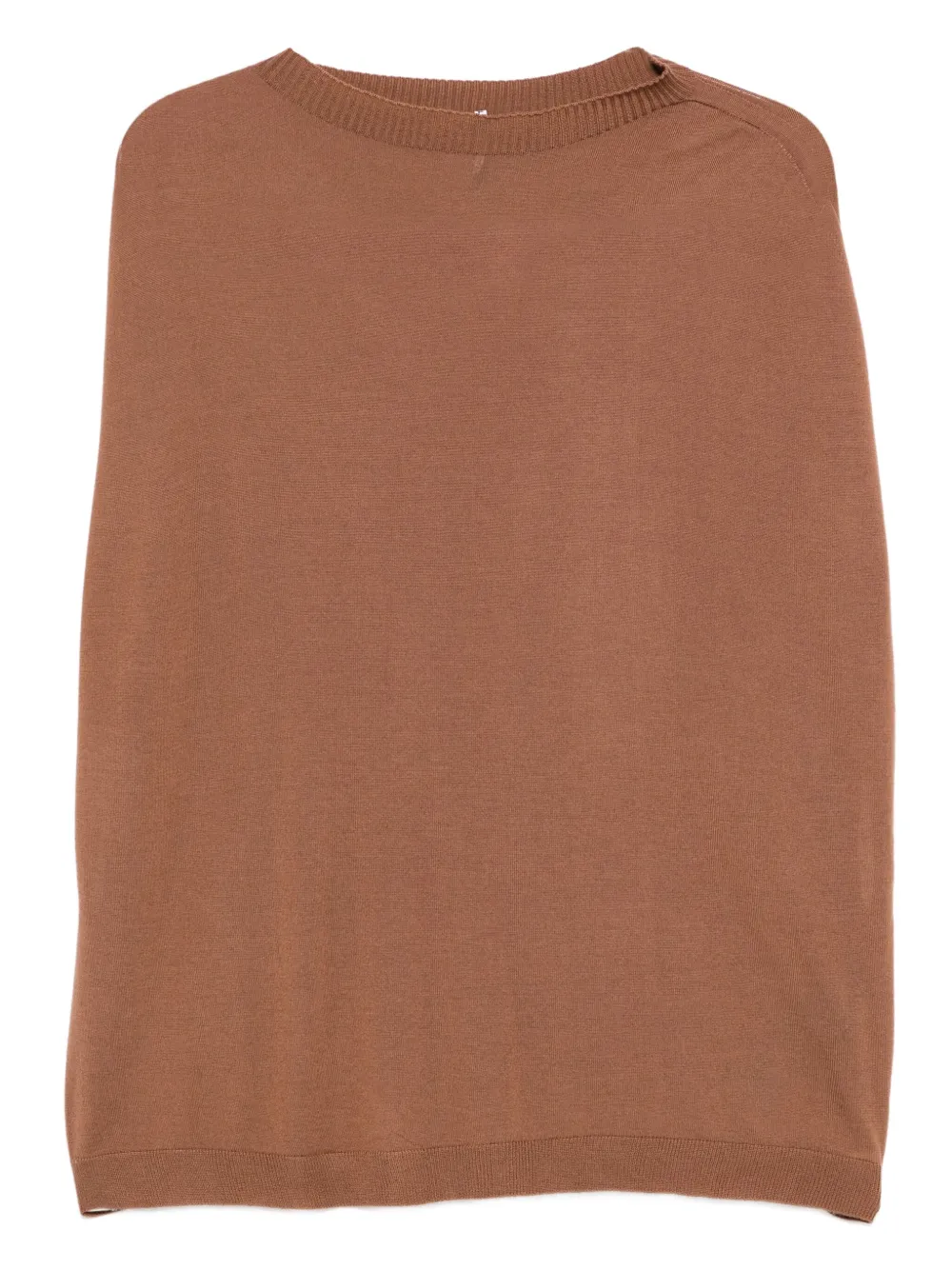 

Топ Solange Knit с вырезом-лодочкой Liviana Conti, коричневый