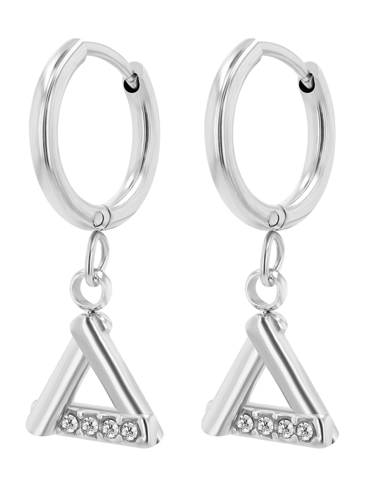 

Adeliás Женский кулон из нержавеющей стали со стразами, серебро