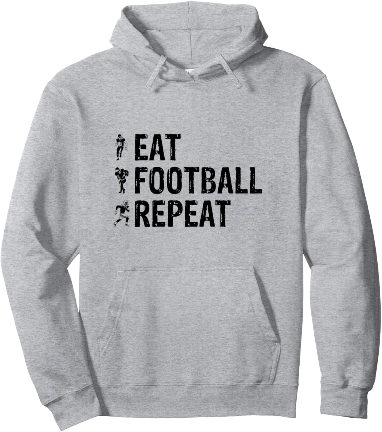 

Американский футбол - Толстовка Ешь футбол, повторяй American Football Player Football Season, серый