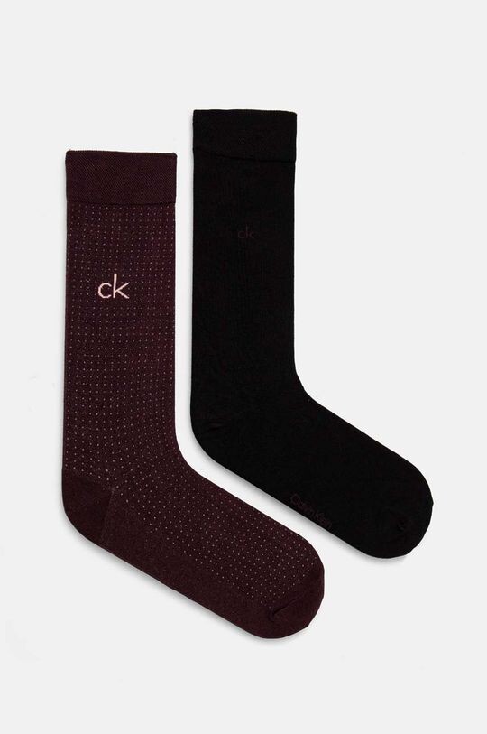 

2 пары носков Calvin Klein, бордовый
