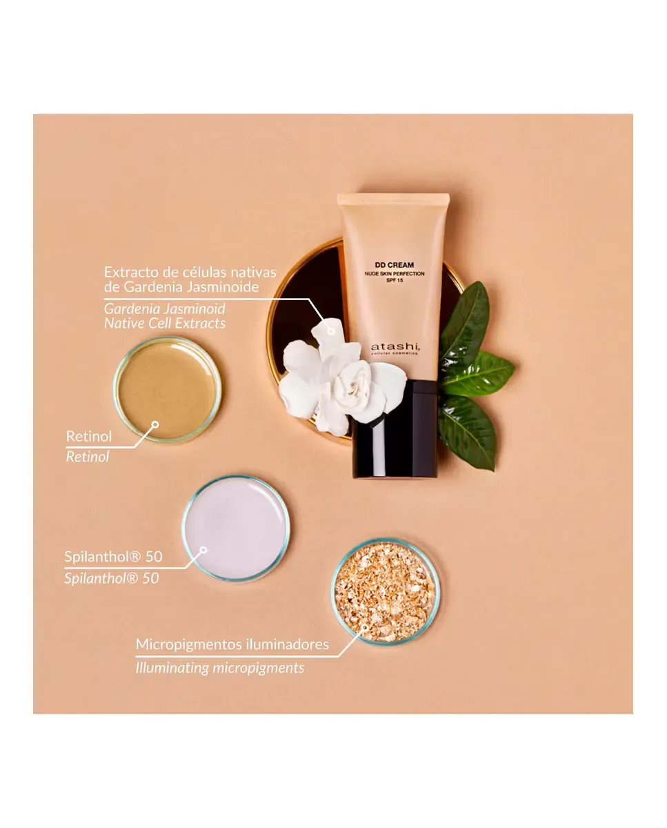 Крем для лица SPF15 ATASHI DD- Nude Skin Perfection, Medio — фото 4