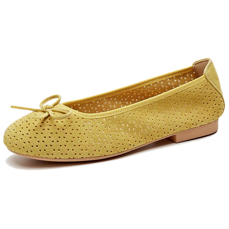QUICHESHOES Женские желтые повседневные туфли, цвет Yellow