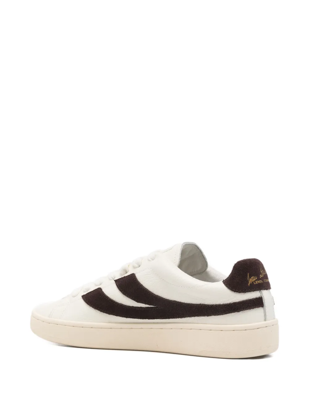Кожаные кроссовки с полосатыми деталями Superga, белый — фото 3