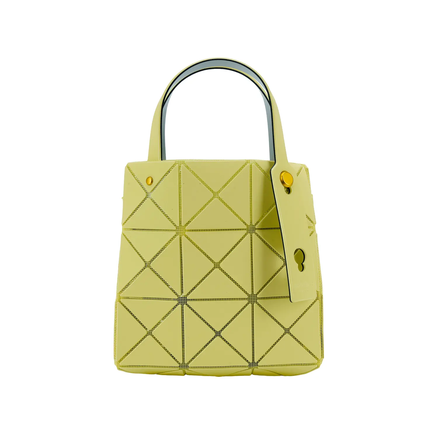 

ISSEY MIYAKE Виниловая сумка миниатюрная женская жёлтая