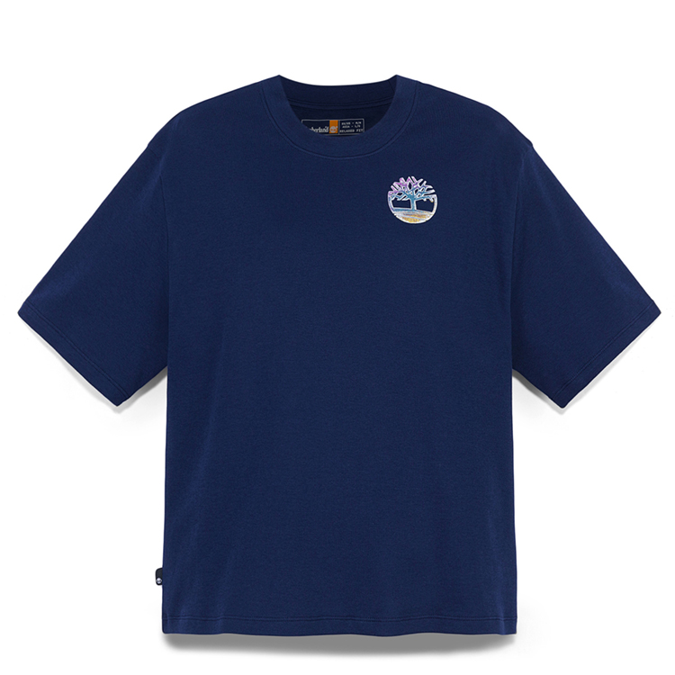 

Timberland Футболка с рукавом дроп-шипл женская marine blue