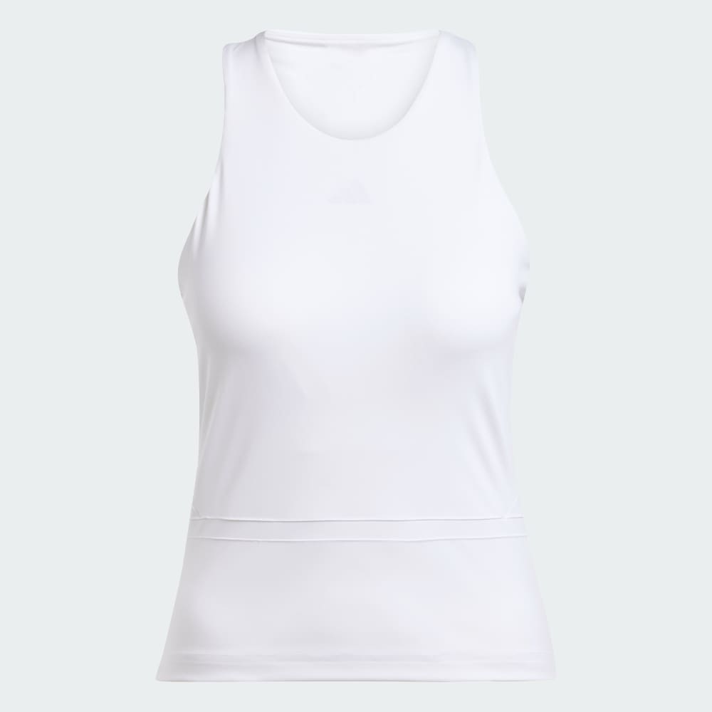 Спортивный топ Adidas Tennis Climacool Mid-Length Y-Tank Top, белый — фото 4