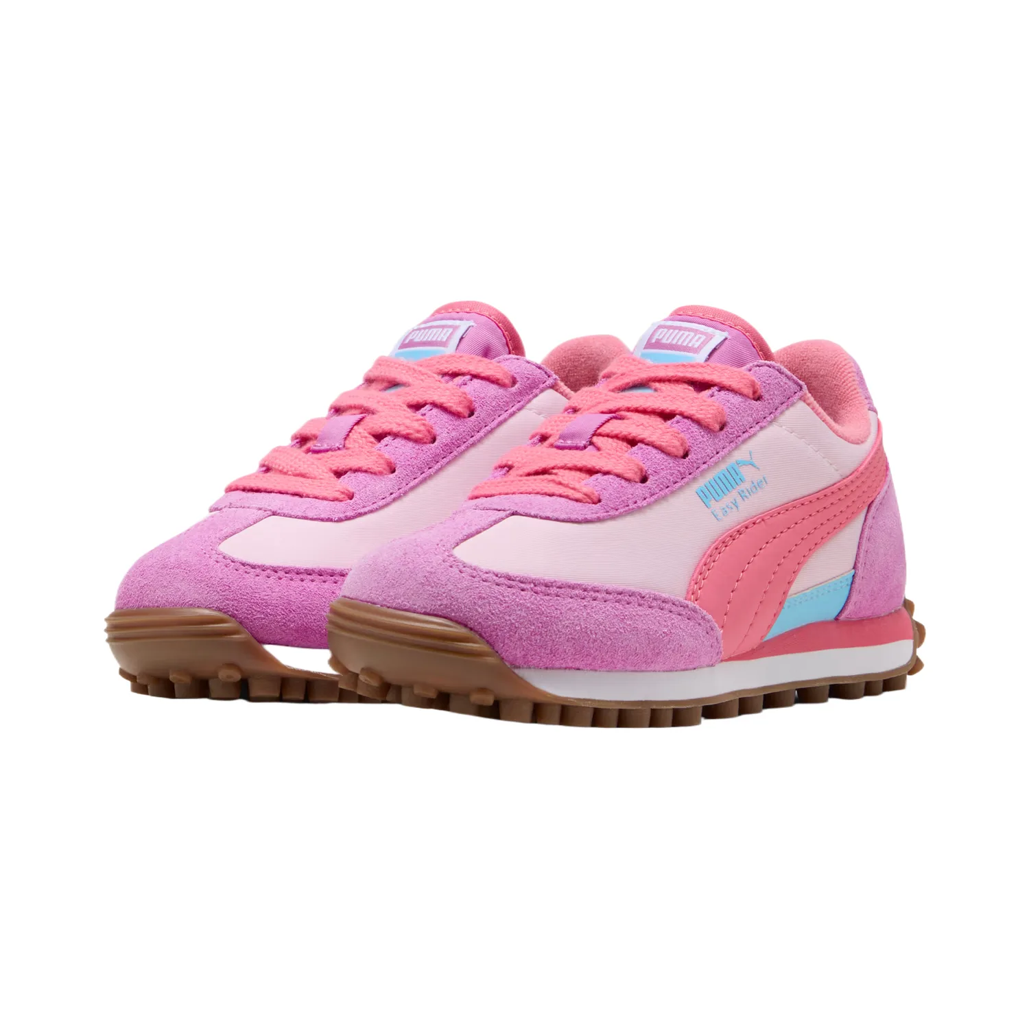Детские кроссовки suede low top для детей 3-7 лет PUMA, Pearl Powder-Magic Rose — фото 4