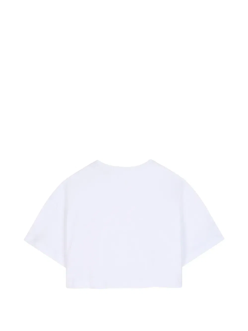 Укороченная футболка с вышитым логотипом Givenchy Kids, белый — фото 2