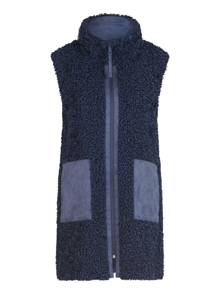 

Жилет BETTY & CO Kunstfell-Weste mit aufgesetzten Taschen, цвет Navy Blue