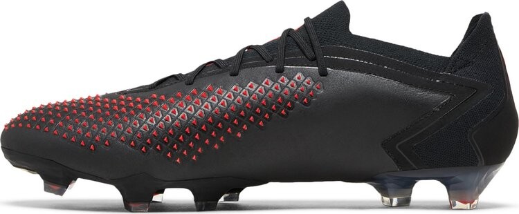 Кроссовки Prada x Predator Accuracy Lux.1 L FG 'Black Solar Red', черный — фото 3