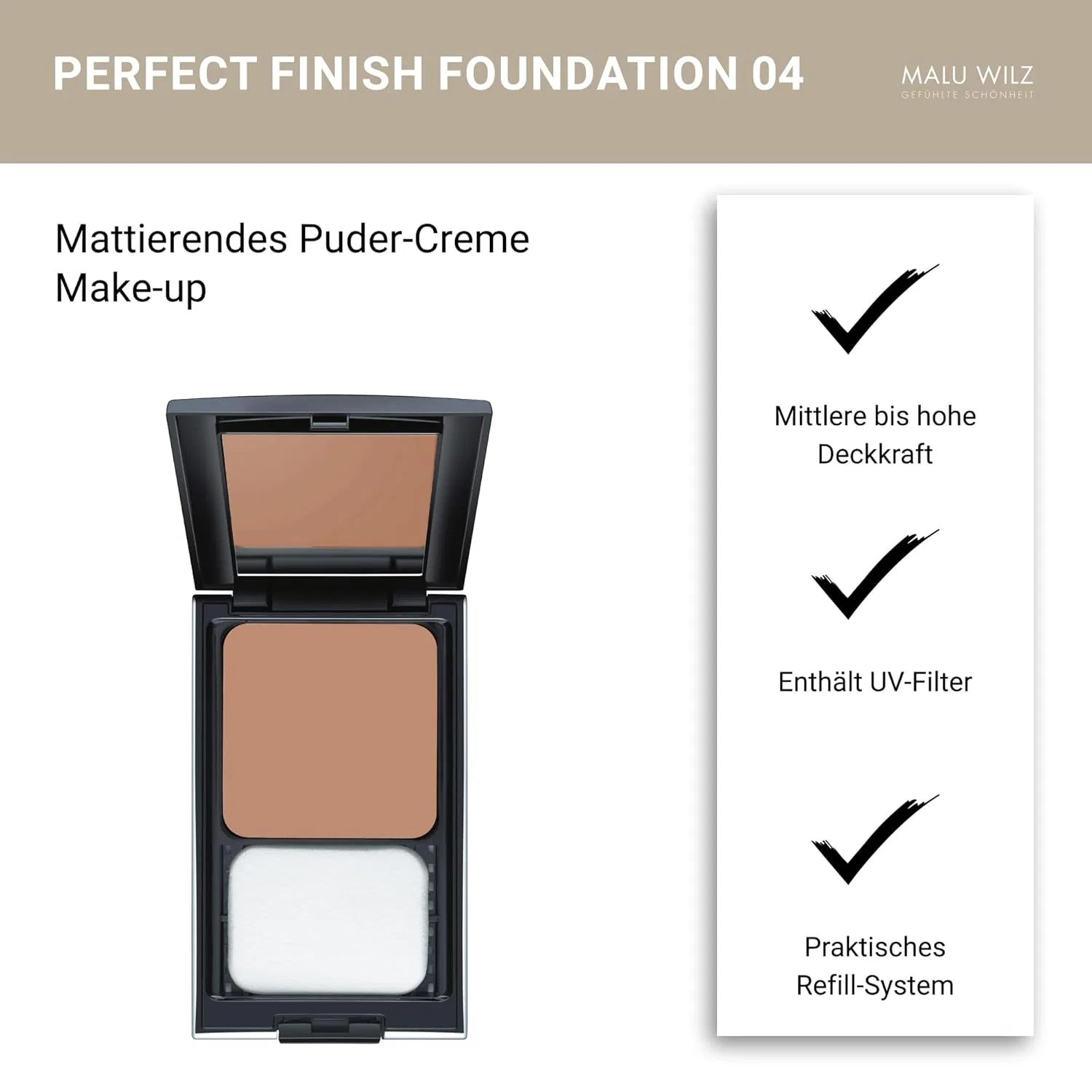 Тональный крем «Perfect Finish Foundation №04 Charmin Cashmere» от Malu Wilz Malu Wilz — фото 3