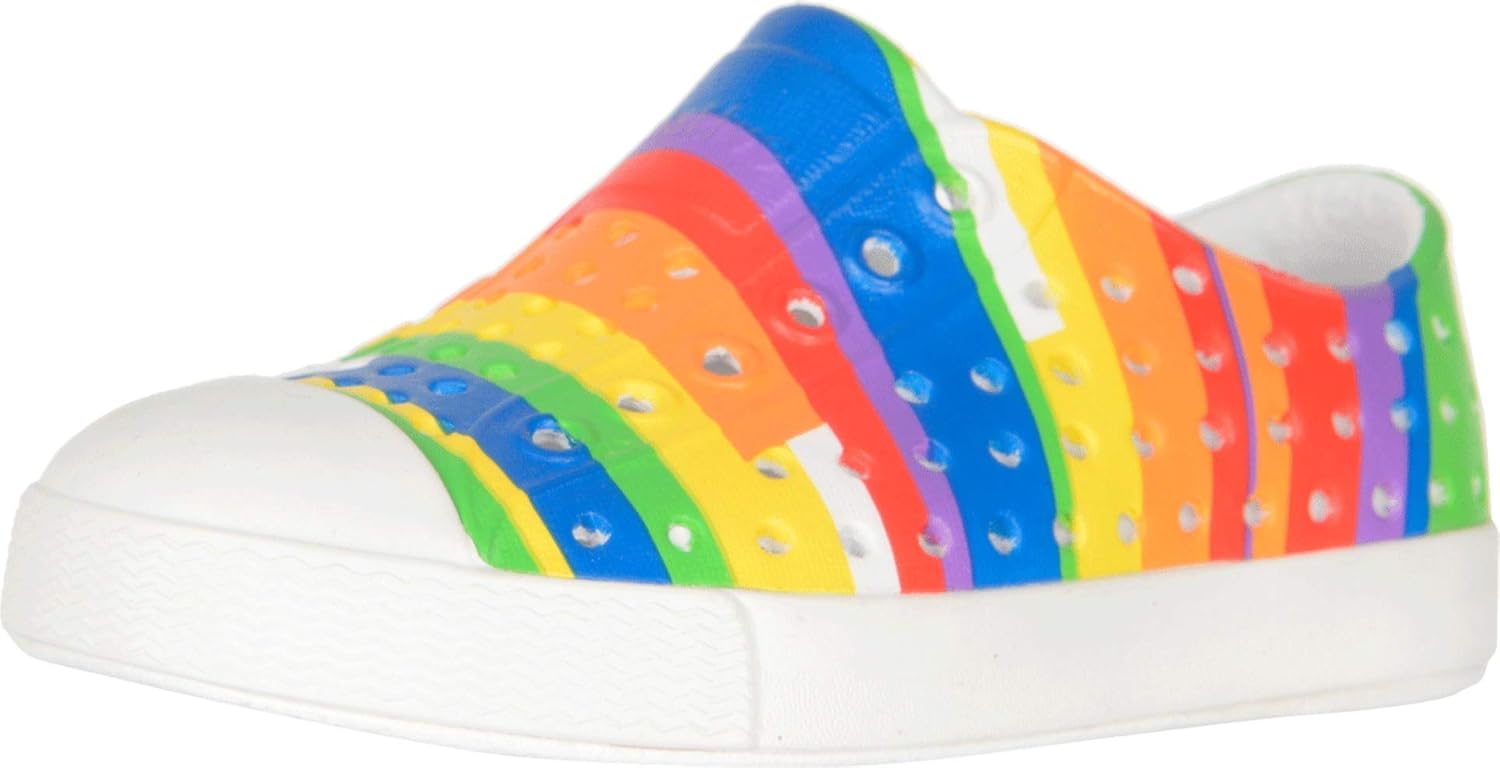 

Кроссовки Native Shoes Jefferson для детей любого пола (малыши/маленькие дети), белый/мультиколор