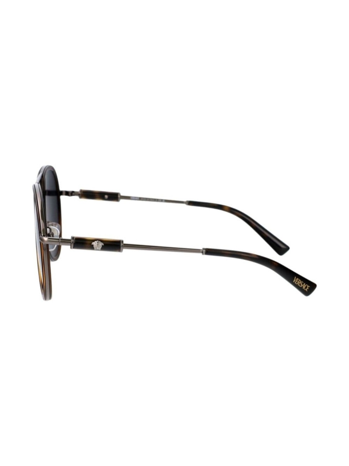Солнцезащитные очки в оправе пилота Versace Eyewear, черный — фото 4