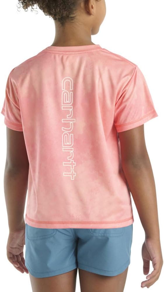 

Carhartt детская CA7128 футболка с длинным рукавом Force Sun Defender - для девочек, Peach Amber, Оранжевый, Carhartt детская CA7128 футболка с длинным рукавом Force Sun Defender - для девочек, Peach Amber