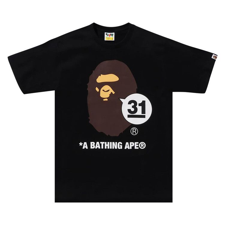 

Футболка BAPE A Bathing Ape 31st Anniv. Ape Head Tee, Black
