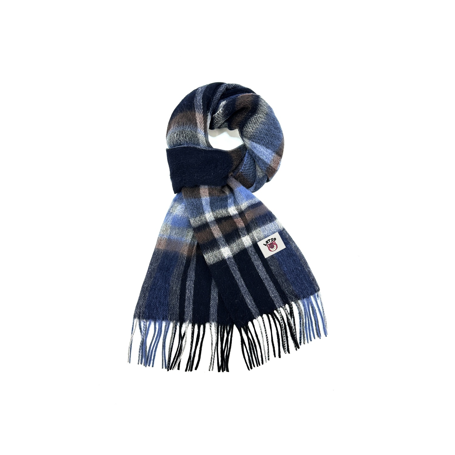 

Disney Вязаный шарф унисекс, Blue Plaid