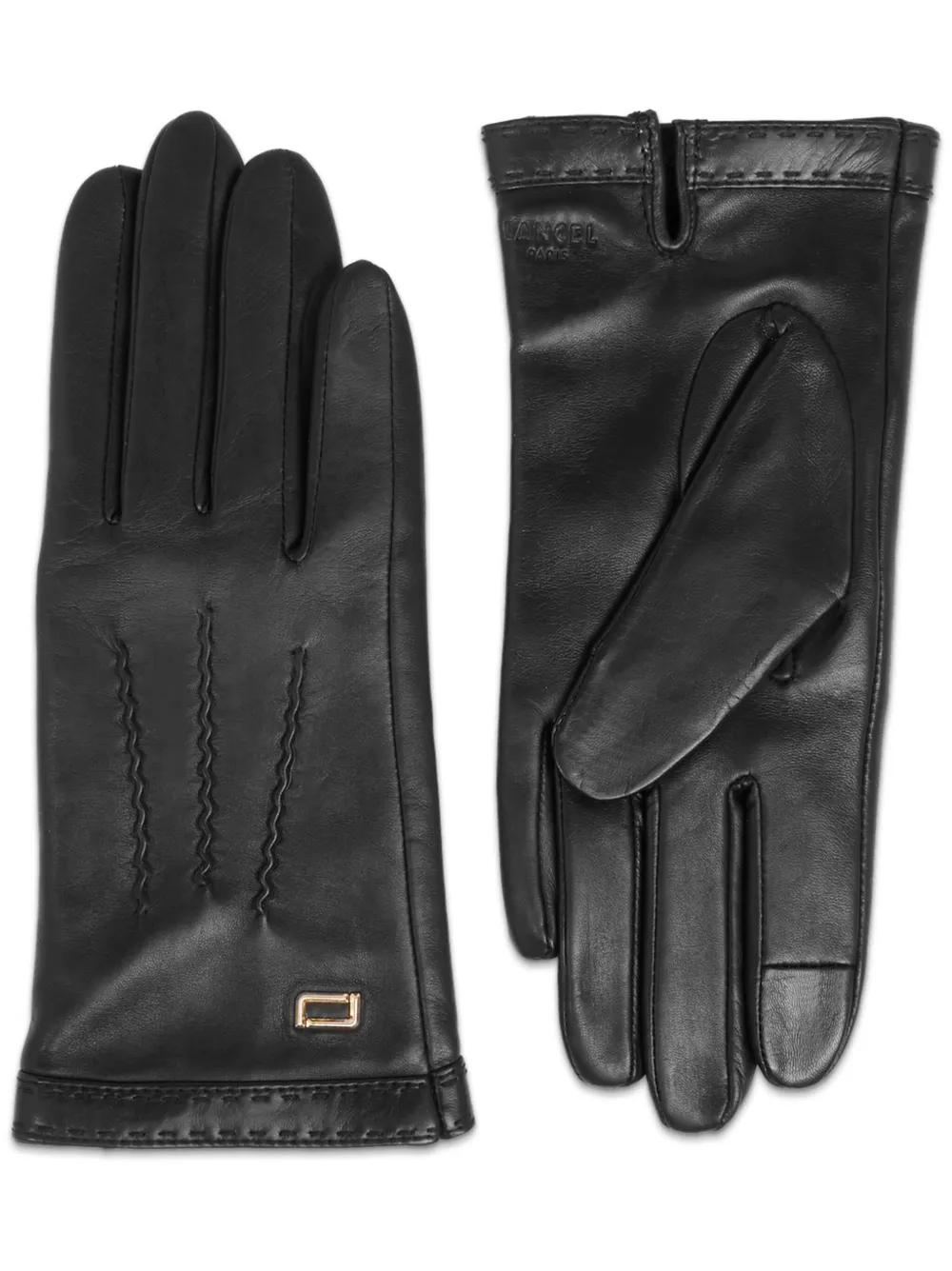 

Кашемировые перчатки Gants Femme Lancel, черный