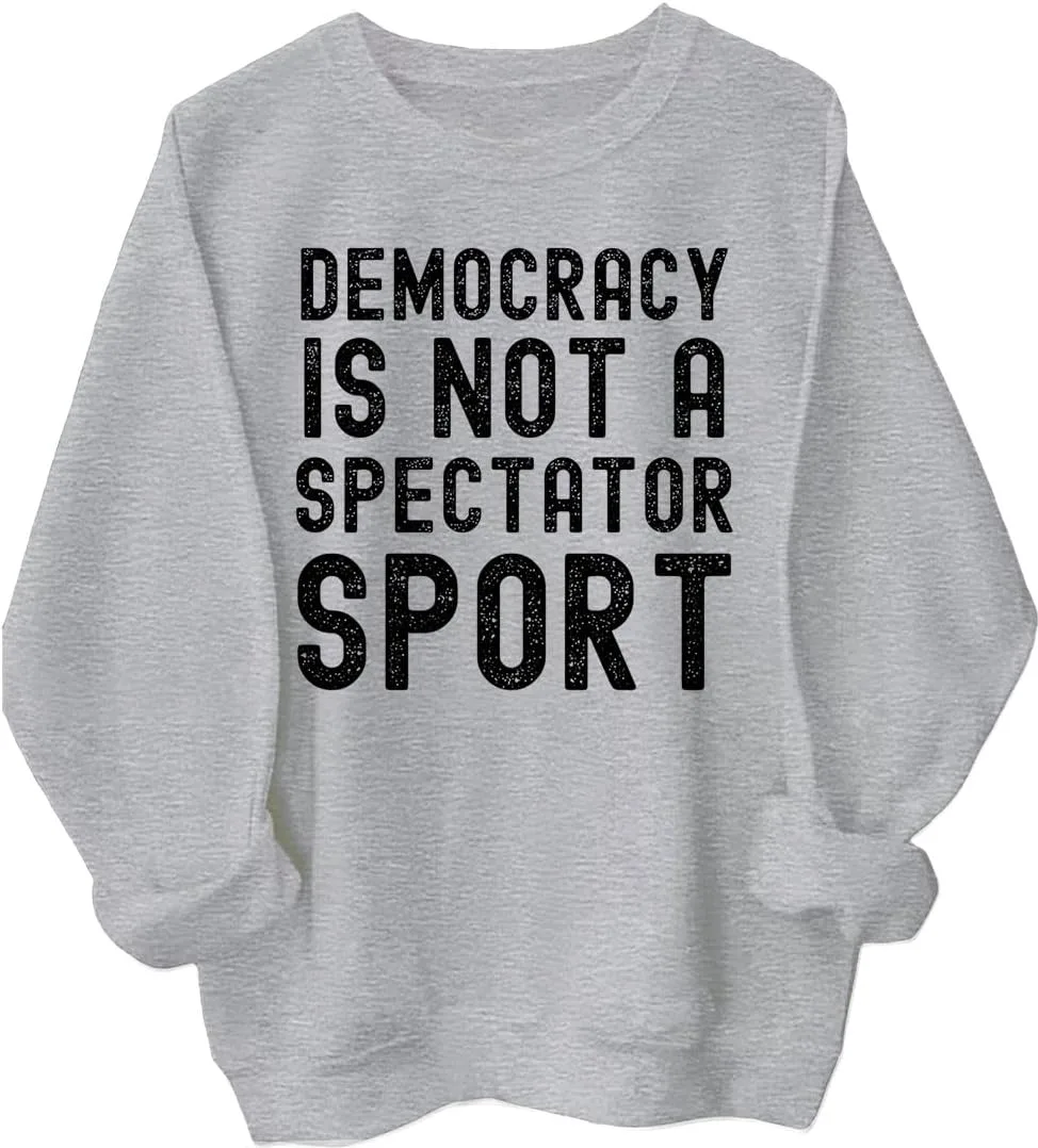 

Толстовка Democracy Is Not A Spectator Sport для женщин и мужчин Batclock