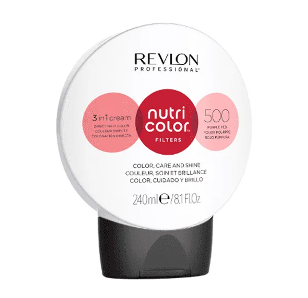 

Крем-краска для волос Nutri Color Filters Revlon Color, цвет purple red