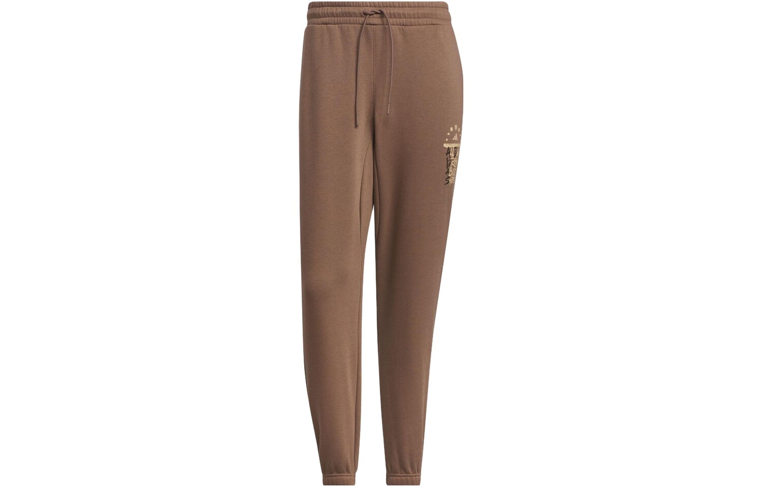 

Qi White Stone Co-branded Model Knit Sweatpants Men The Rock Formations are Deep And The Earth is Brown Adidas, цвет The rock formations are deep and the earth is brown