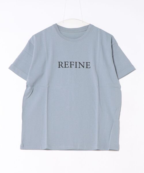 

Футболка с принтом, закатанными рукавами STYLEBLOCK, синий