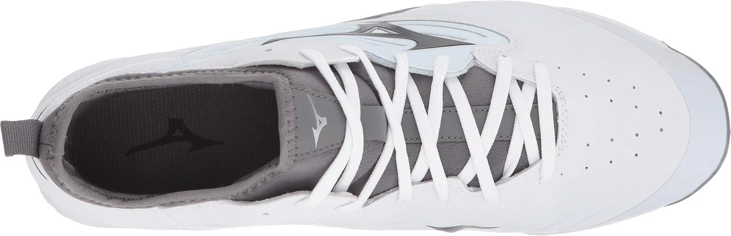 Мужские бейсбольные кроссовки Mizuno Epiq с металлическими нашивками, белый — фото 3