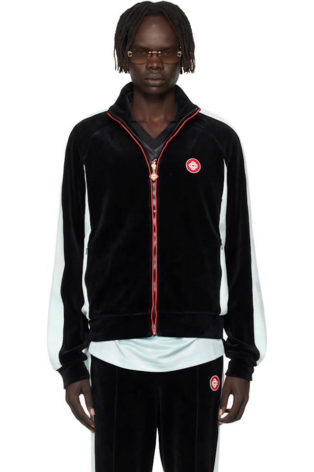 

Велюровая спортивная куртка Casablanca, черный