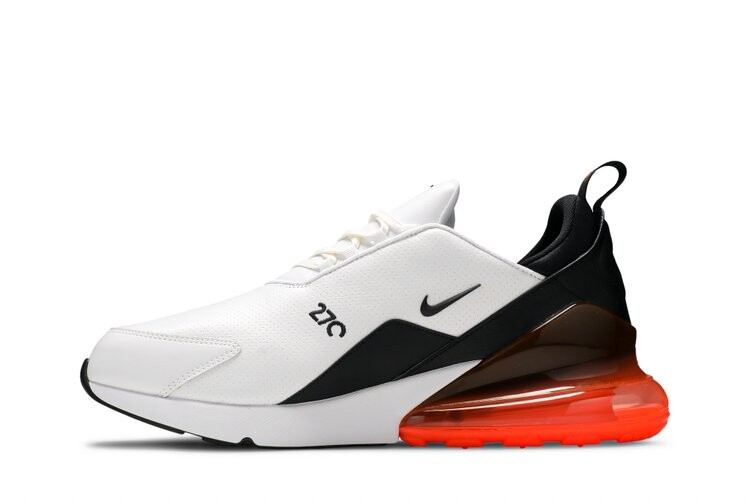 Кроссовки Nike Air Max 270 Premium Leather 'Hyper Crimson', белый — фото 3