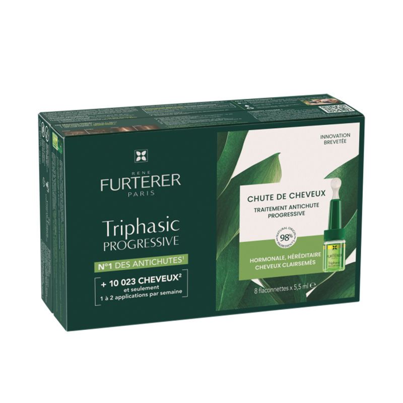 

Трифазная сыворотка для предотвращения выпадения волос fulvdeya progressive, уход за волосами, 5,5 мл*8 Rene Furterer