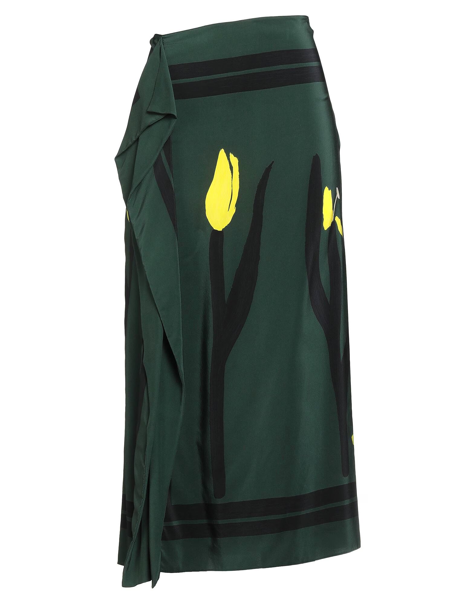 

Юбка миди Marni, темно-зеленый