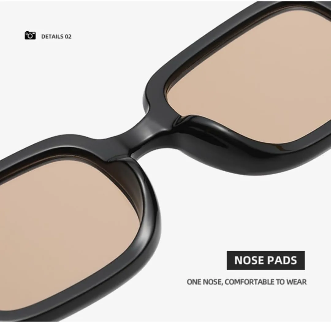 

Солнцезащитные очки для мужчин и женщин - защита UV400 - компактная легкая оправа, цветные линзы, для занятий спортом на открытом воздухе и вождения DSVIGF, Tea