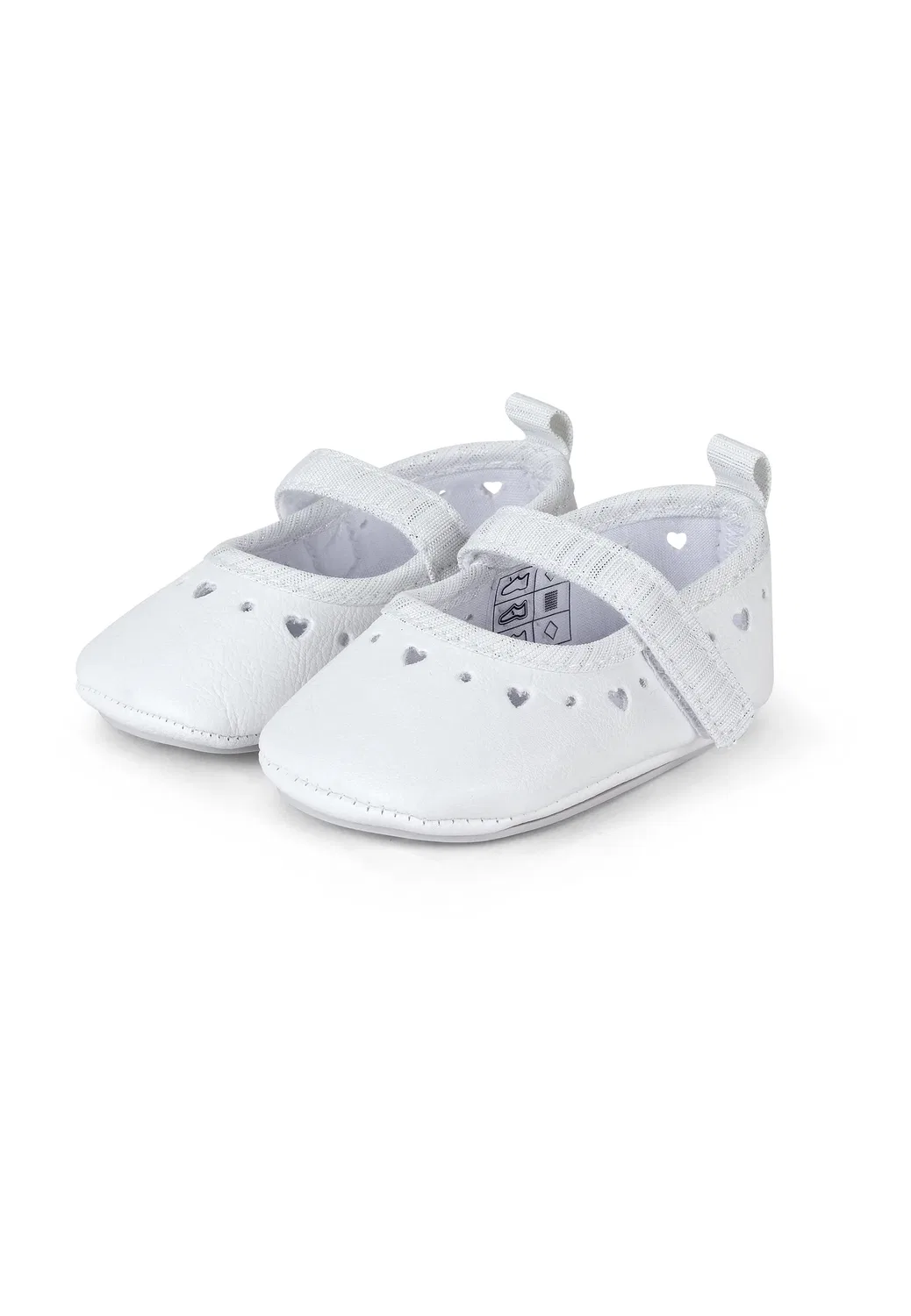 Краббельшу, с сердечками, Sterntaler, белый