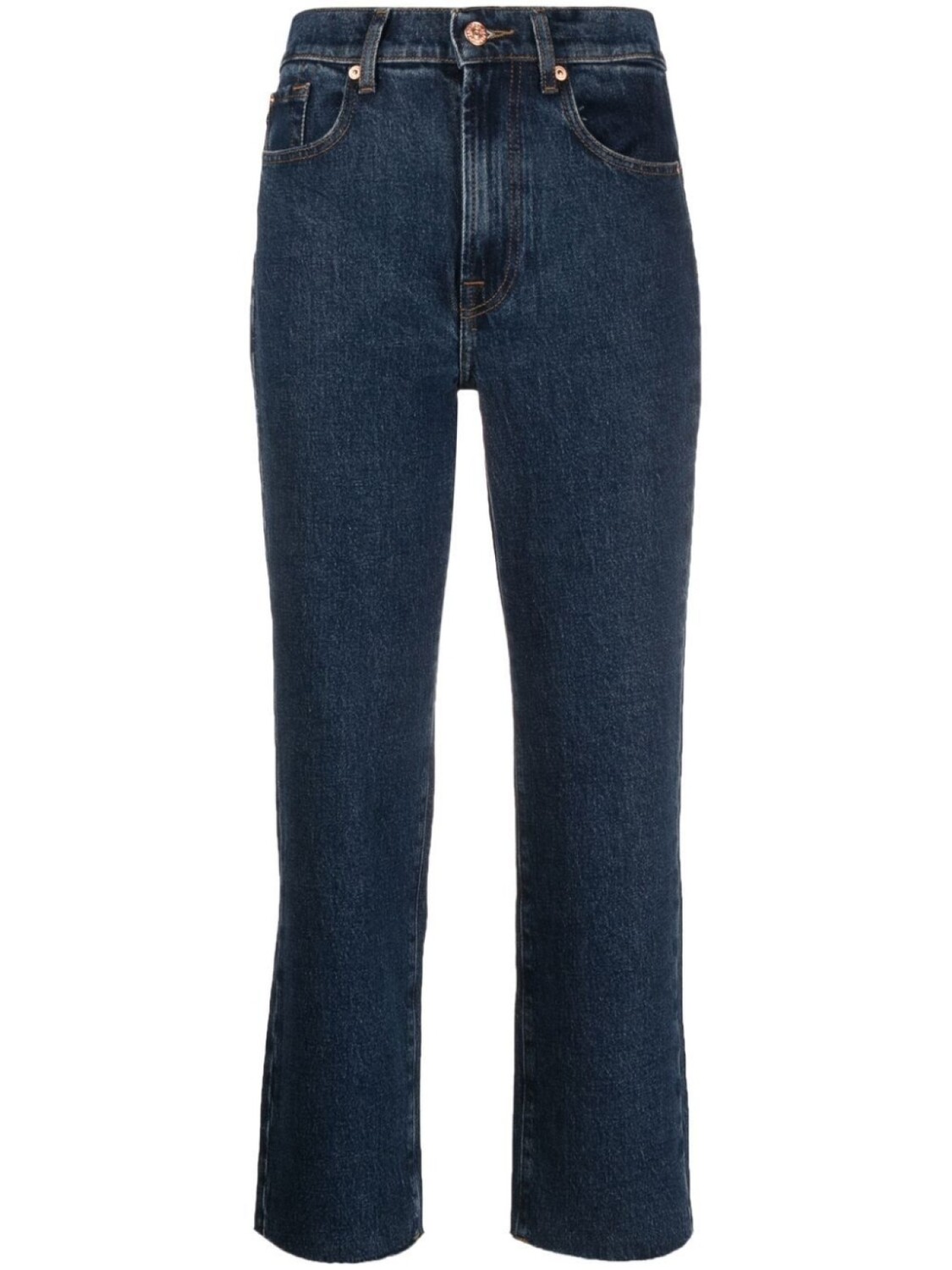 

7 For All Mankind укороченные джинсы Logan, синий