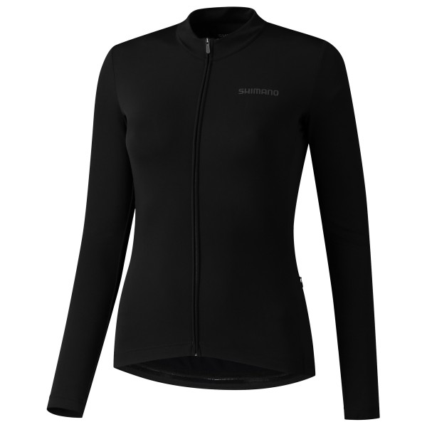 

Женская термокуртка каэдэ с длинным рукавом - велоджерси Shimano, черный