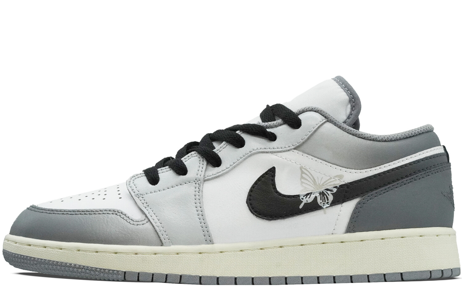 

Кроссовки Air Jordan 1 Vintage Basketball Shoes Women's Low-top Gray, серый