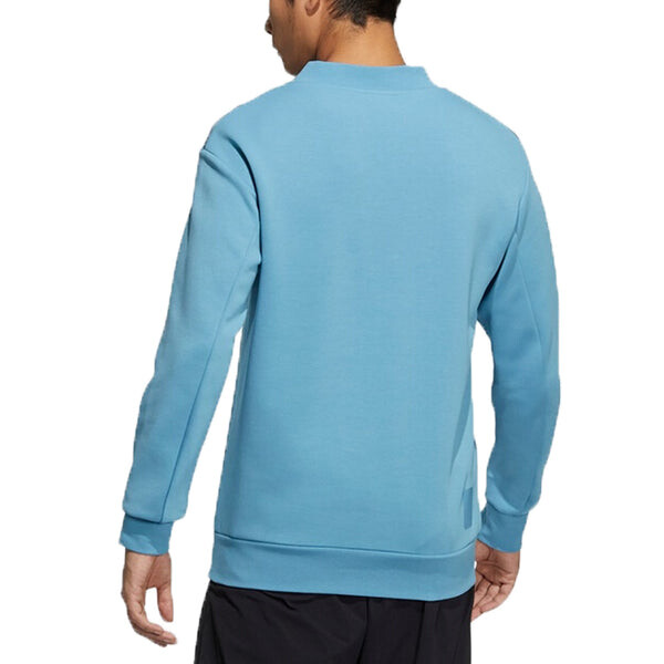 Толстовка Men's adidas Wj Story Swt Martial Arts Series Ink Printing V Sports Pullover Blue, синий — фото 4