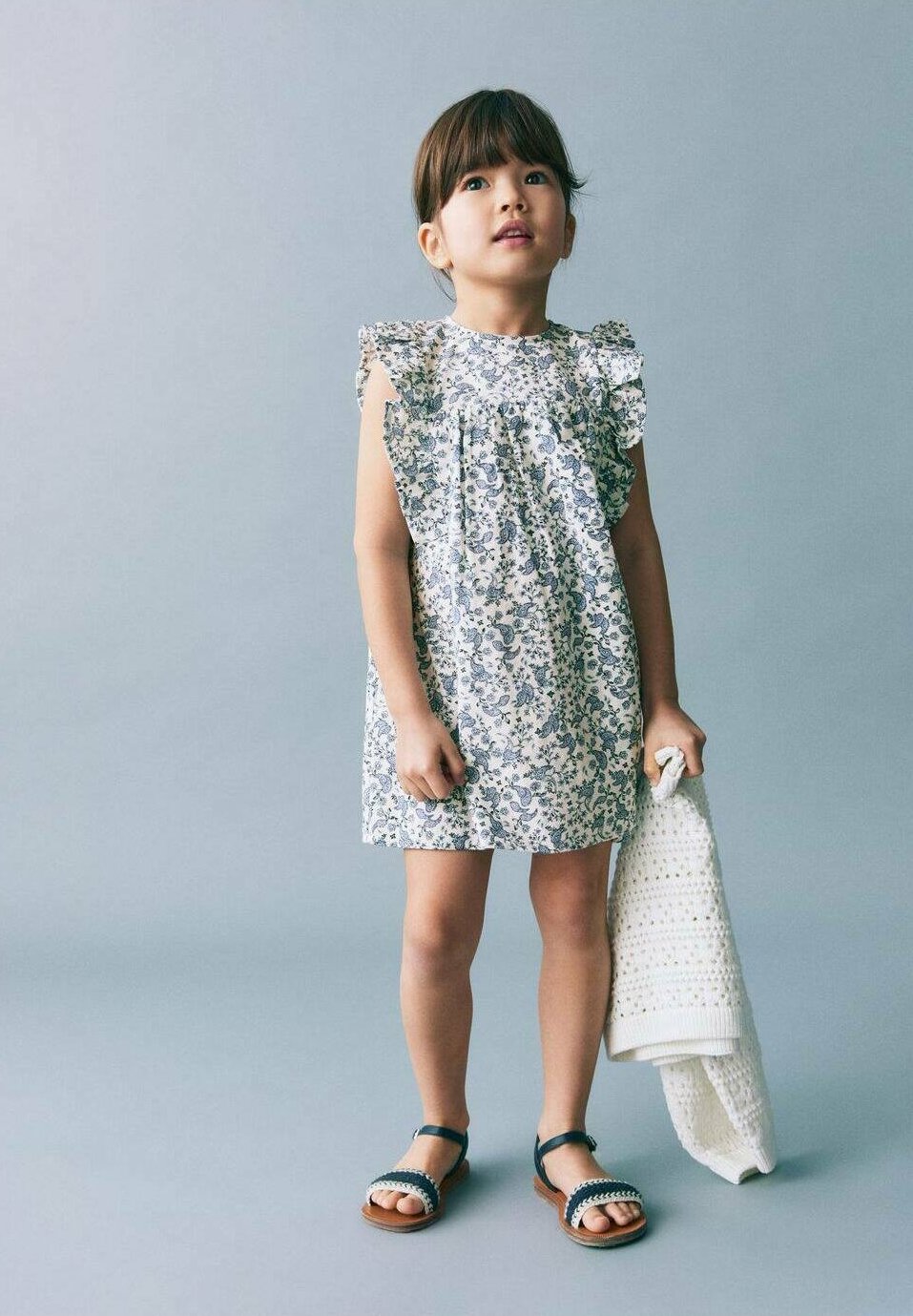 

Повседневное платье ASHY Mango Kids, белый