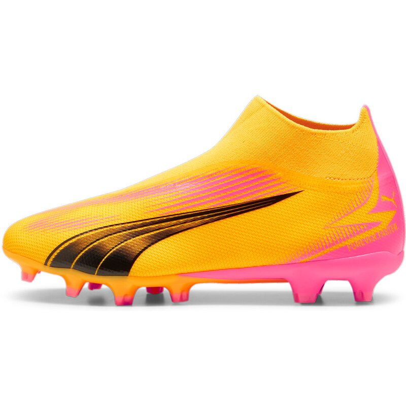 Футбольные бутсы для игры на траве Ultra Match ll FG/AG Puma, цвет sun stream-puma black-sunset g — фото 4