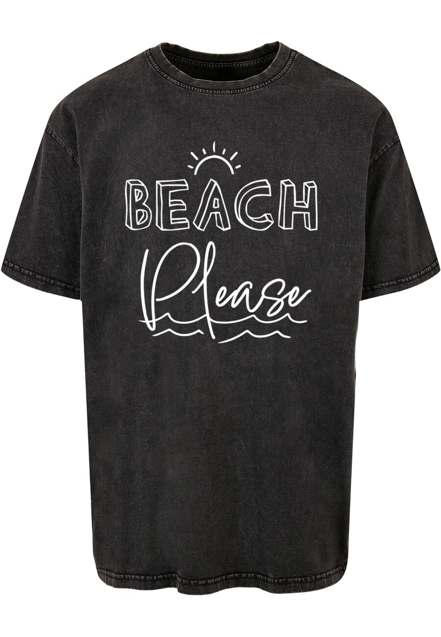

Рубашка Merchcode Beach Please, пятнистый черный