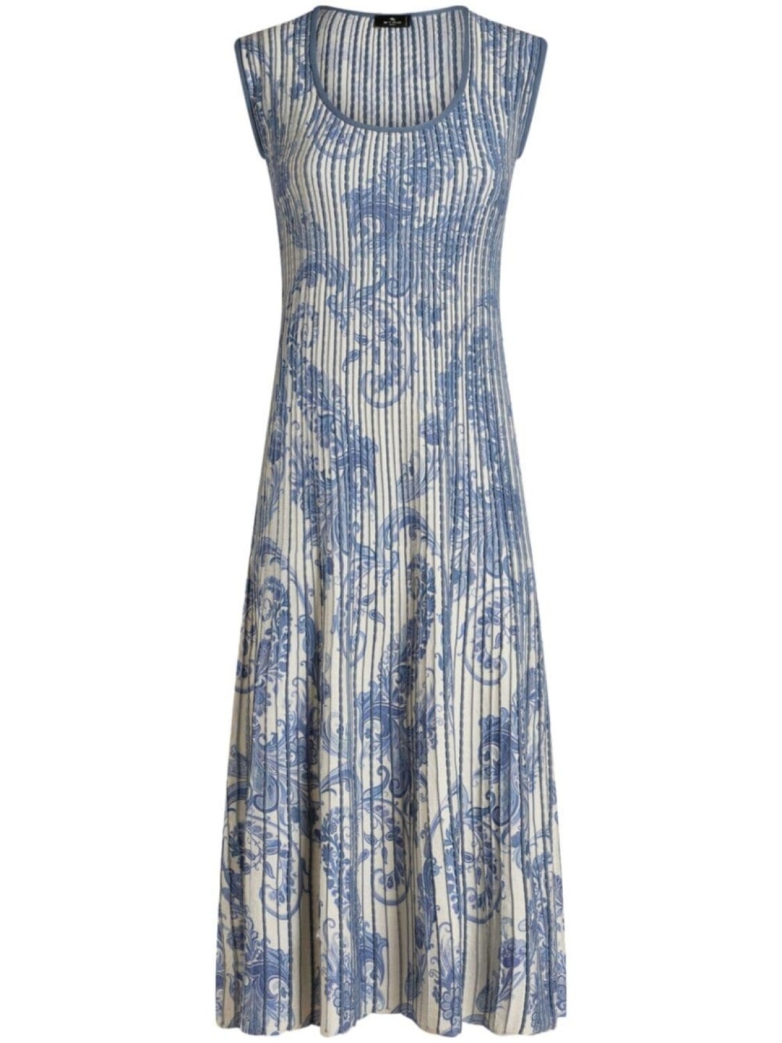 

ETRO платье миди с принтом пейсли, синий