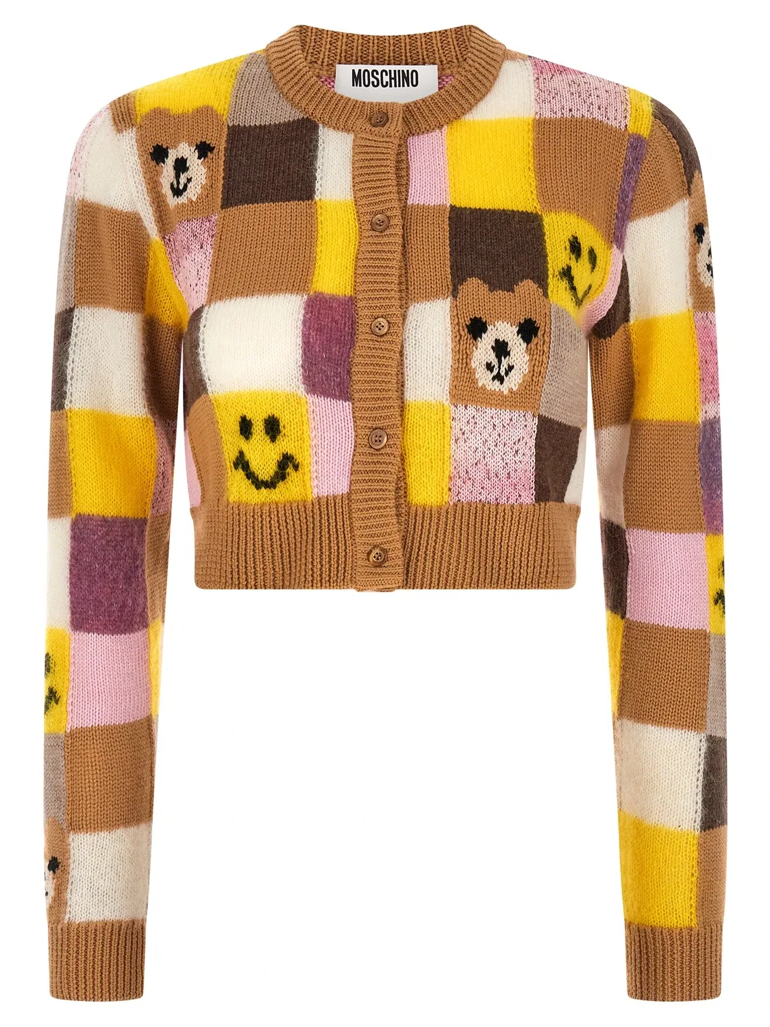 Кардиган 'Smiley' и 'Moschino Teddy Bear', желтый