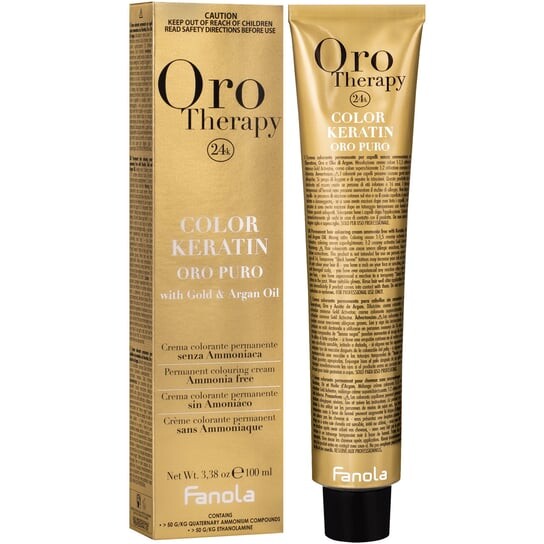 Краска для волос Fanola Oro Therapy Color Keratin Oro Puro, оттенок 8.3 Светлый Золотой Блонд — фото 2