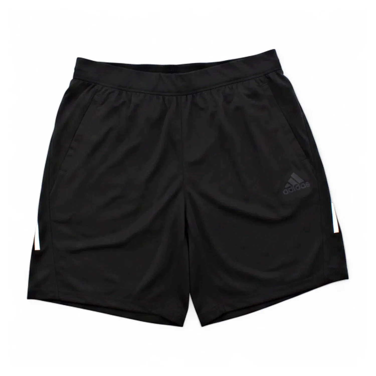Шорты спортивные, 3-полосные, Adidas, черный — фото 2