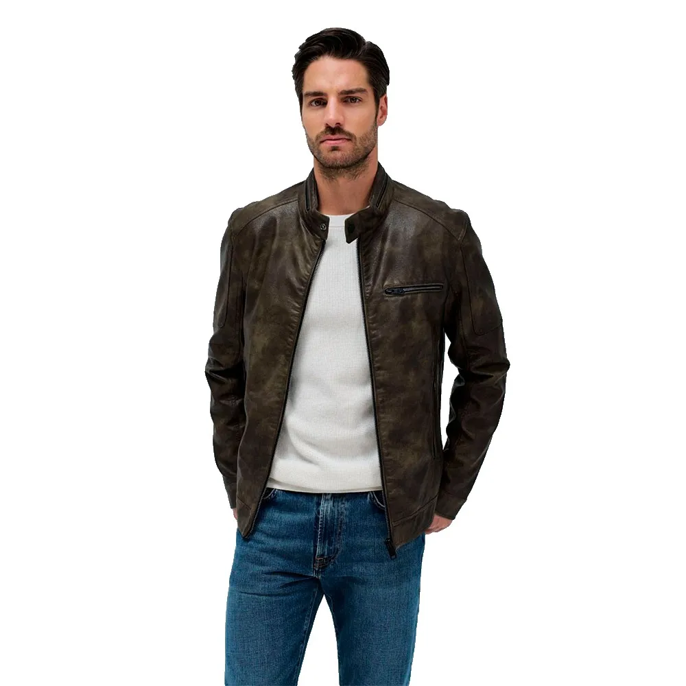 

Куртка Salsa Jeans 21010229 Regular Fit leather, коричневый
